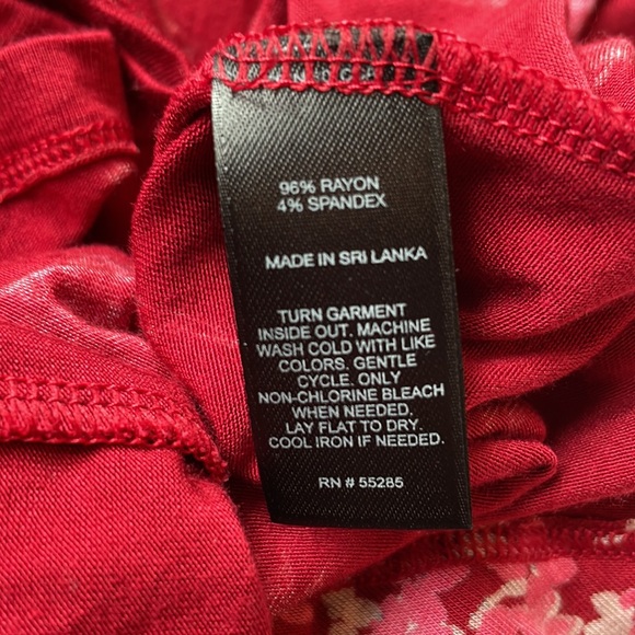 Express Red Floral Dress - Picture 7 of 7